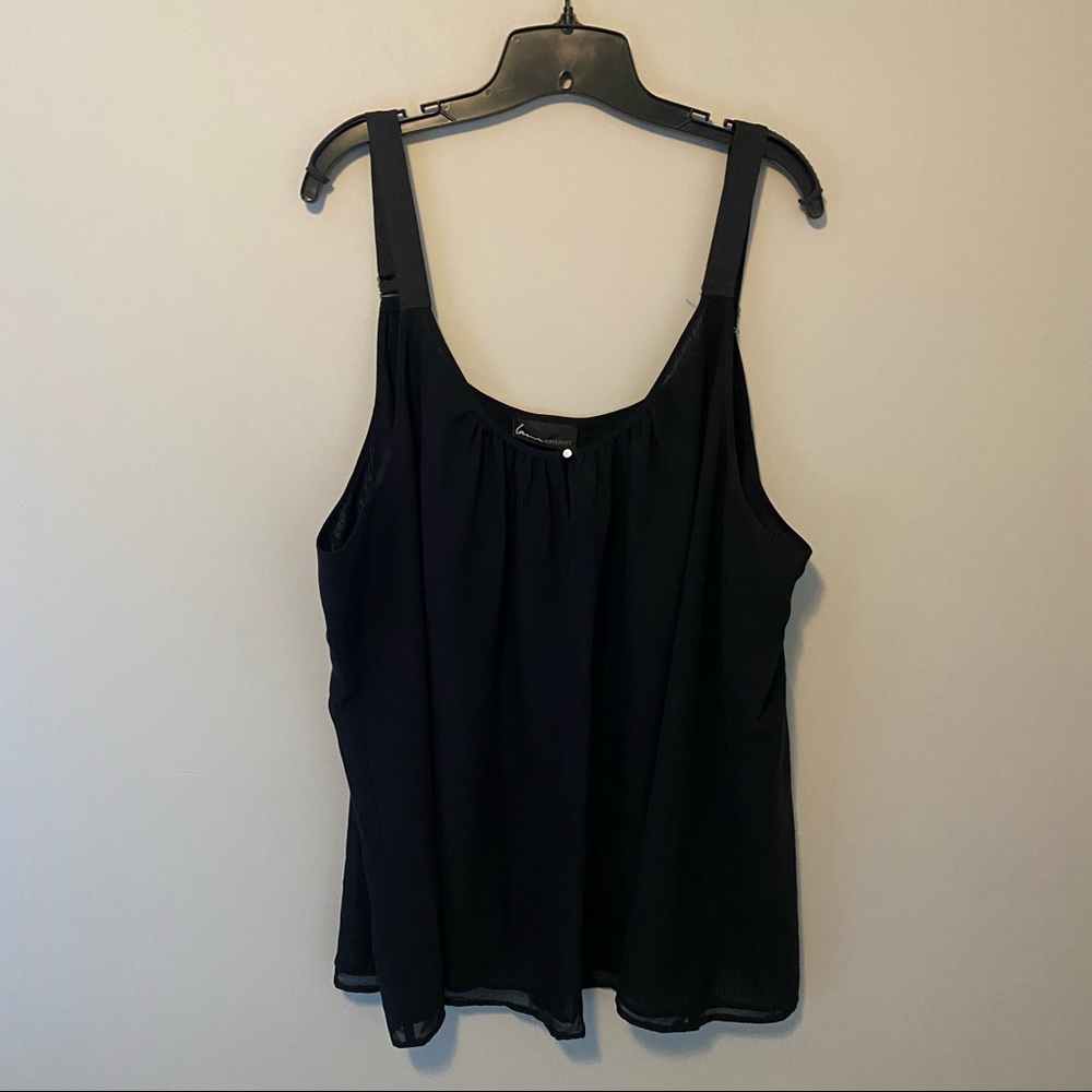 Black Flowy camisole from Lane Bryant 28w